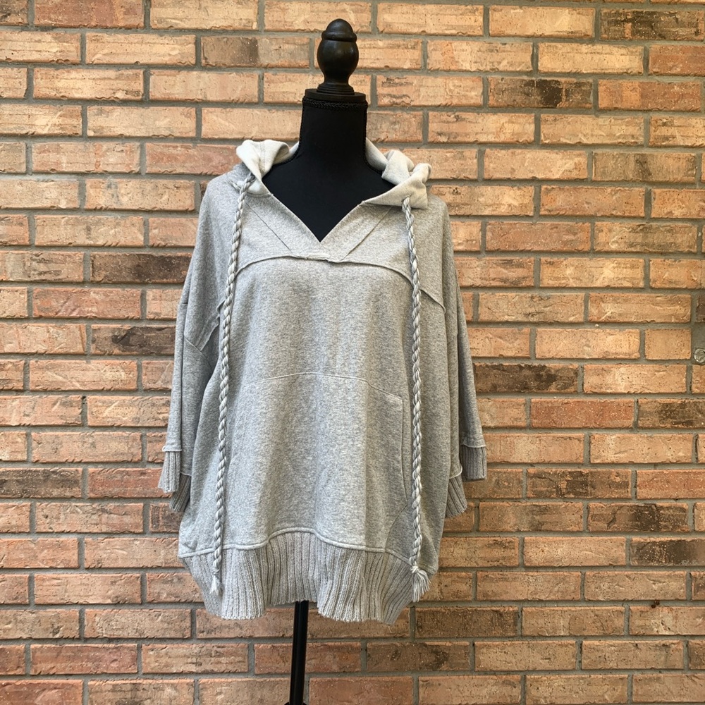 Gray hooded sweatshirt by Easel (size M)